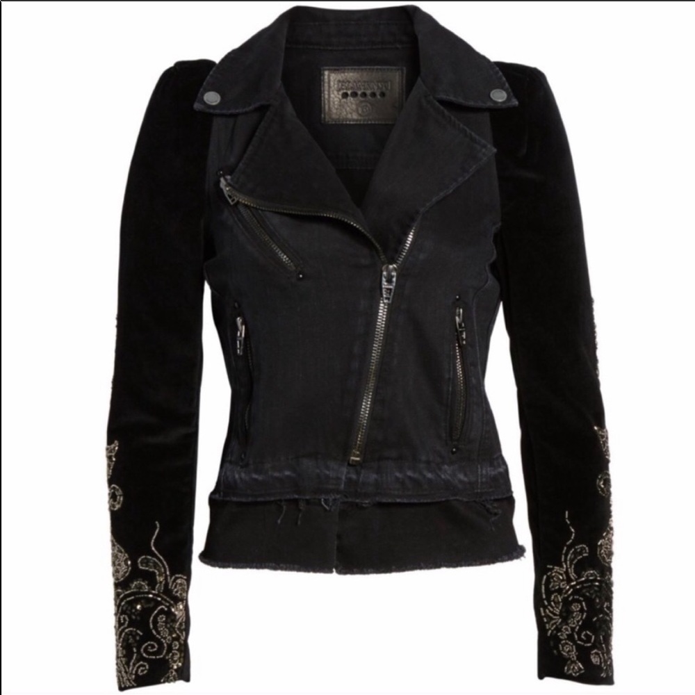 Blank NYC Embellished Moto Jacket